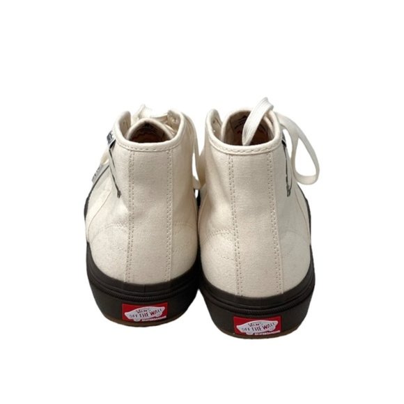 VANS x Quasi Crockett High Decon Shoe Canvas Beige Casual Men's Size VN0007QVTBD - Picture 6 of 9